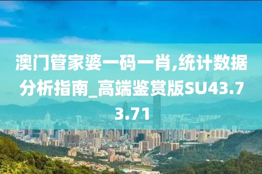 澳门管家婆一码一肖,统计数据分析指南_高端鉴赏版SU43.73.71