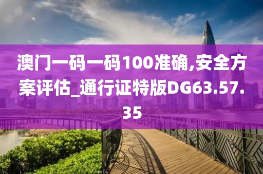 澳门一码一码100准确,安全方案评估_通行证特版DG63.57.35