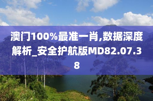 澳门100%最准一肖,数据深度解析_安全护航版MD82.07.38