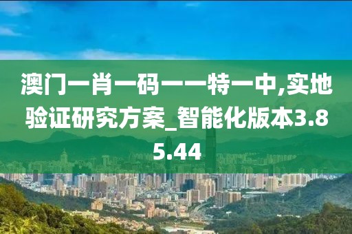 澳门一肖一码一一特一中,实地验证研究方案_智能化版本3.85.44