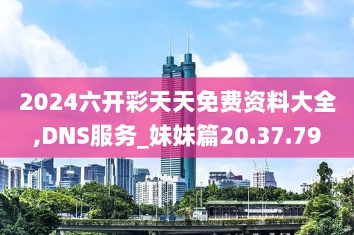 2024六开彩天天免费资料大全,DNS服务_妹妹篇20.37.79
