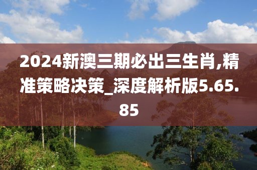 2024新澳三期必出三生肖,精准策略决策_深度解析版5.65.85