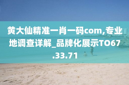 黄大仙精准一肖一码com,专业地调查详解_品牌化展示TO67.33.71