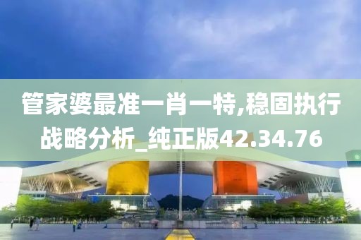 管家婆最准一肖一特,稳固执行战略分析_纯正版42.34.76