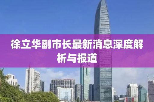 徐立华副市长最新消息深度解析与报道