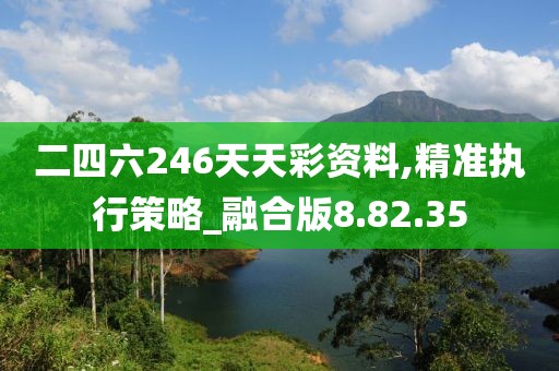 二四六246天天彩资料,精准执行策略_融合版8.82.35