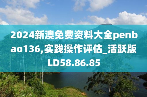 2024新澳免费资料大全penbao136,实践操作评估_活跃版LD58.86.85