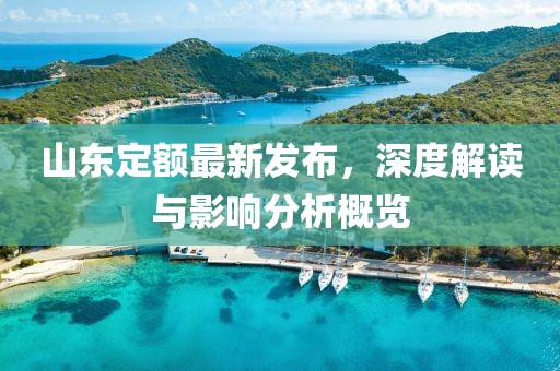山东定额最新发布，深度解读与影响分析概览