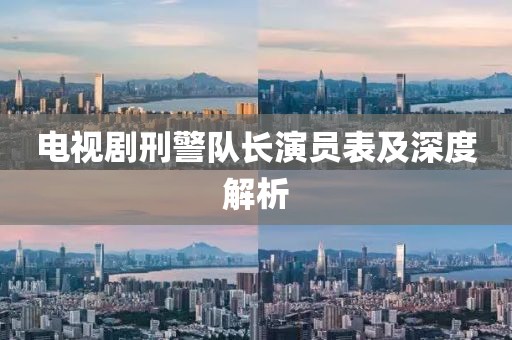 电视剧刑警队长演员表及深度解析