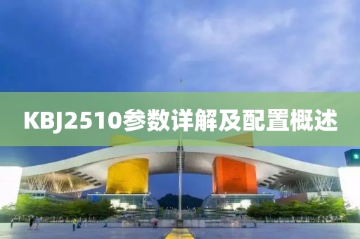 KBJ2510参数详解及配置概述