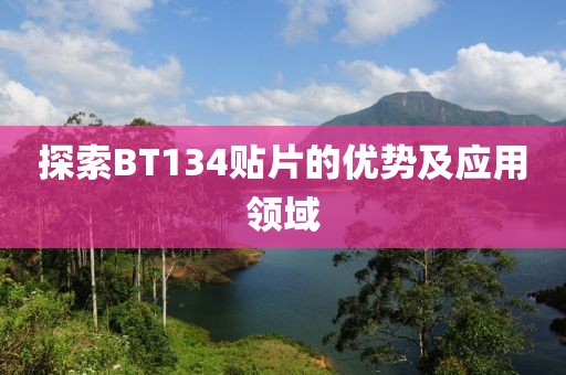 探索BT134贴片的优势及应用领域