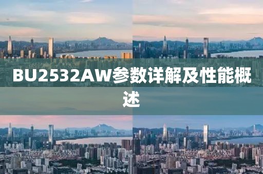 BU2532AW参数详解及性能概述