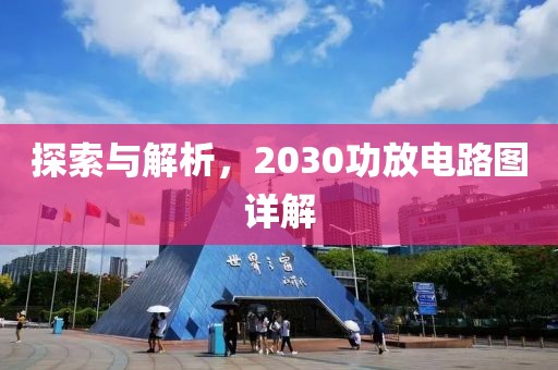 探索与解析，2030功放电路图详解