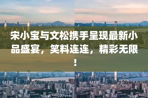 宋小宝与文松携手呈现最新小品盛宴，笑料连连，精彩无限！