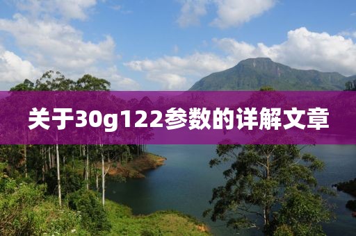 关于30g122参数的详解文章