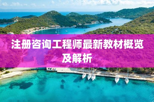 注册咨询工程师最新教材概览及解析