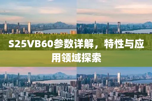 S25VB60参数详解，特性与应用领域探索