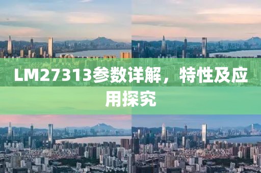 LM27313参数详解，特性及应用探究
