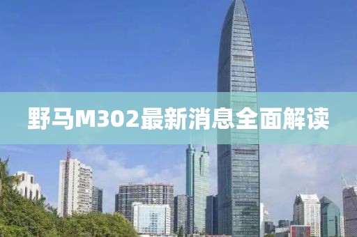 野马M302最新消息全面解读
