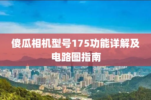 傻瓜相机型号175功能详解及电路图指南