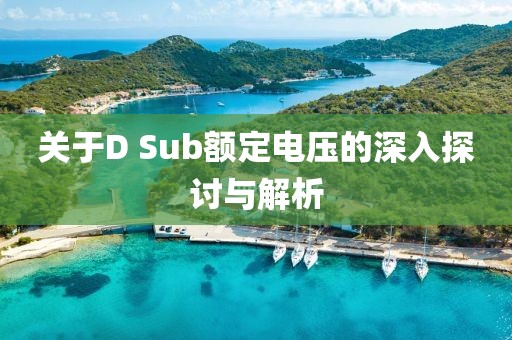 关于D Sub额定电压的深入探讨与解析