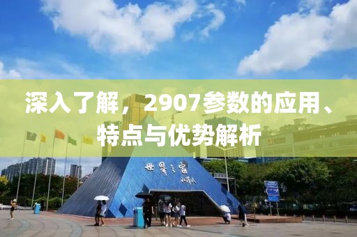 深入了解，2907参数的应用、特点与优势解析