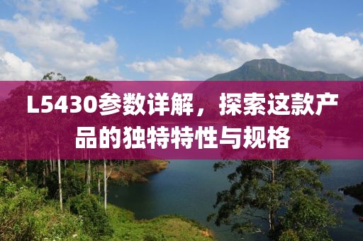 L5430参数详解，探索这款产品的独特特性与规格