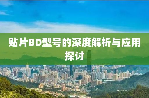 贴片BD型号的深度解析与应用探讨