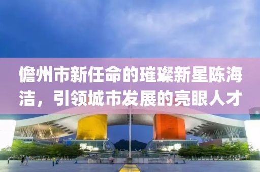 儋州市新任命的璀璨新星陈海洁，引领城市发展的亮眼人才