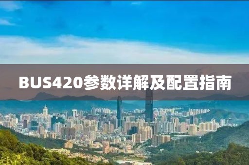 BUS420参数详解及配置指南