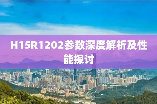 H15R1202参数深度解析及性能探讨