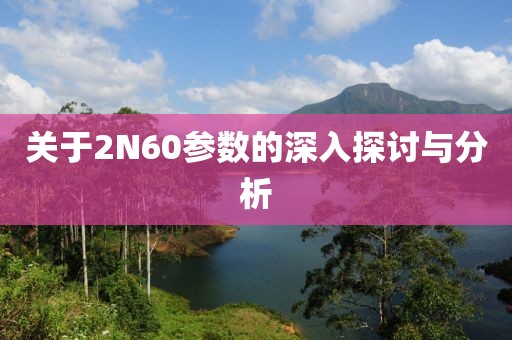 关于2N60参数的深入探讨与分析