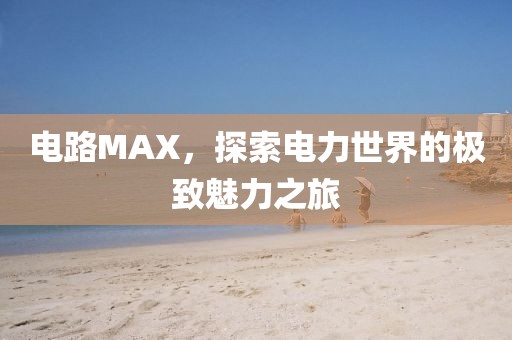 电路MAX，探索电力世界的极致魅力之旅