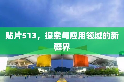 贴片513，探索与应用领域的新疆界