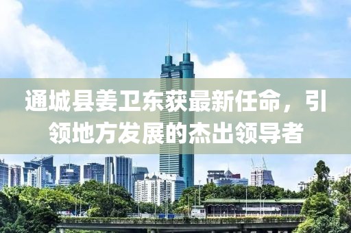 通城县姜卫东获最新任命，引领地方发展的杰出领导者