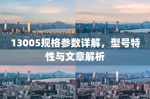 13005规格参数详解，型号特性与文章解析