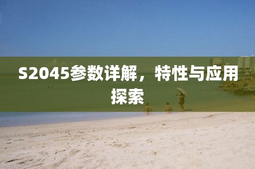 S2045参数详解，特性与应用探索