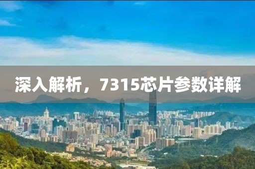 深入解析，7315芯片参数详解