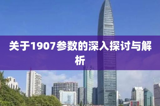 关于1907参数的深入探讨与解析