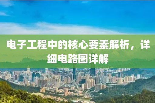电子工程中的核心要素解析，详细电路图详解