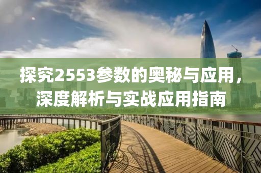 探究2553参数的奥秘与应用，深度解析与实战应用指南