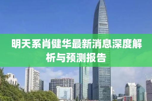 明天系肖健华最新消息深度解析与预测报告