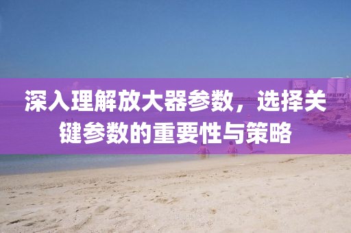 深入理解放大器参数，选择关键参数的重要性与策略