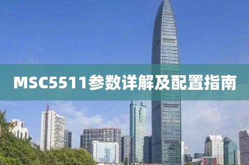 MSC5511参数详解及配置指南