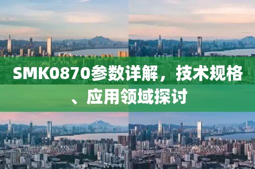 SMK0870参数详解，技术规格、应用领域探讨