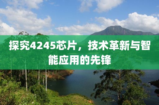 探究4245芯片，技术革新与智能应用的先锋