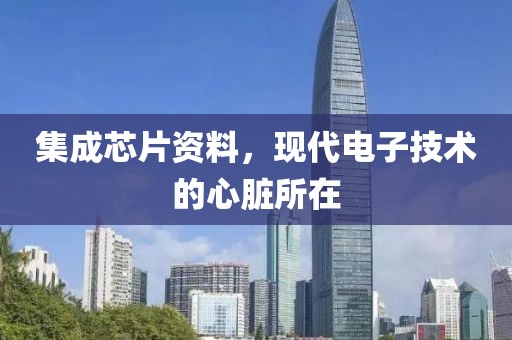 集成芯片资料，现代电子技术的心脏所在