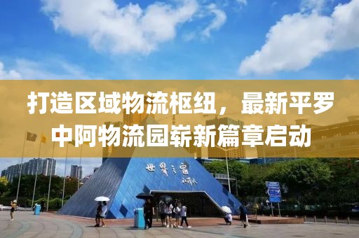 打造区域物流枢纽，最新平罗中阿物流园崭新篇章启动