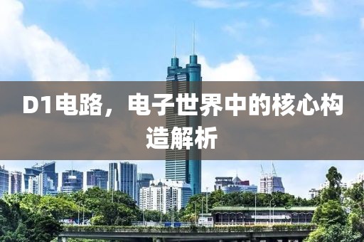 D1电路，电子世界中的核心构造解析