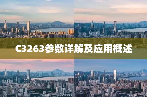 C3263参数详解及应用概述